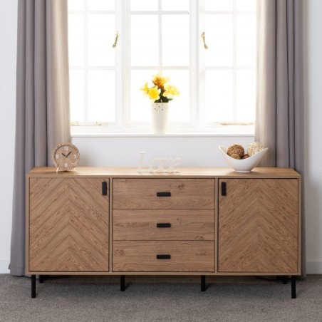 Leon 2 Door 3 Drawer Sideboard - Buy Furniture Online | Modern Furniture USA & Gulf