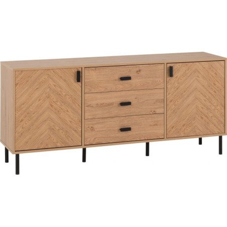 Leon 2 Door 3 Drawer Sideboard - Buy Furniture Online | Modern Furniture USA & Gulf