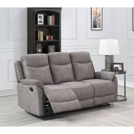 Reeves 3 Seater Manual Recliner Sofa - Buy Furniture Online | Modern Furniture USA & Gulf