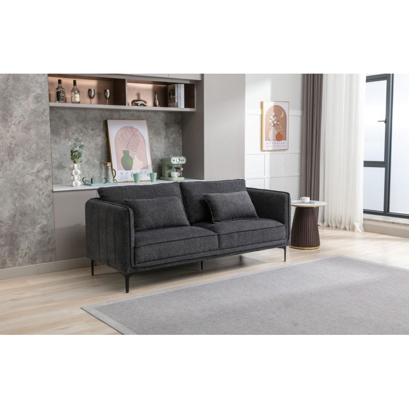 Rae 3 Seater Fixed Sofa - Buy Furniture Online | Modern Furniture USA & Gulf
