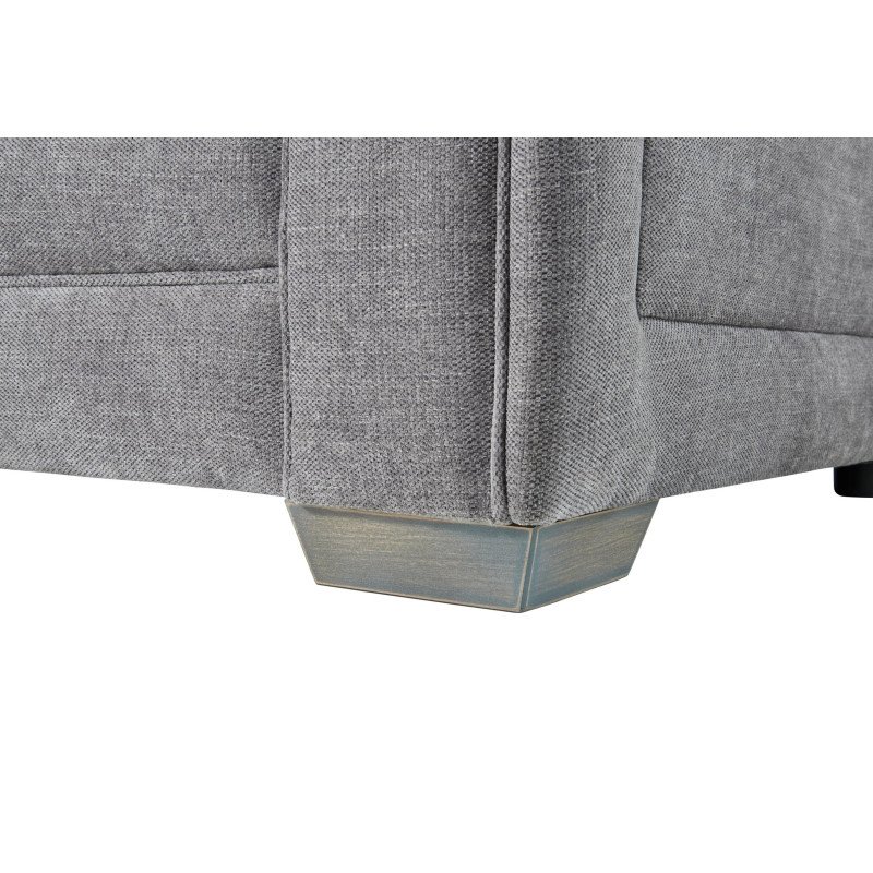 Oakland Fixed 3+1+1 Seater Sofa Set- Ascot Shark Fabric - Buy Furniture Online | Modern Furniture USA & Gulf