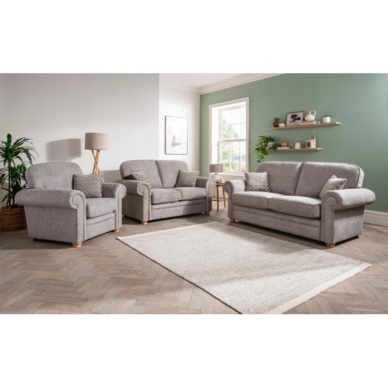 Augusta Fixed 3 Seater Sofa - Buy Furniture Online | Modern Furniture USA & Gulf