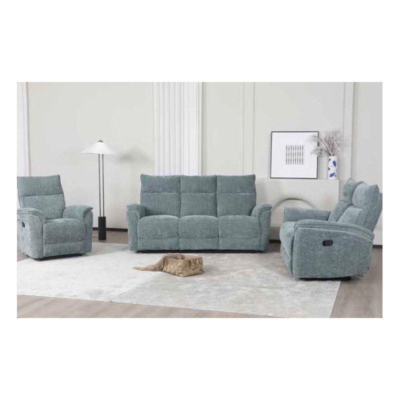 Alessia 3 Seater Manual Recliner Sofa - Buy Furniture Online | Modern Furniture USA & Gulf