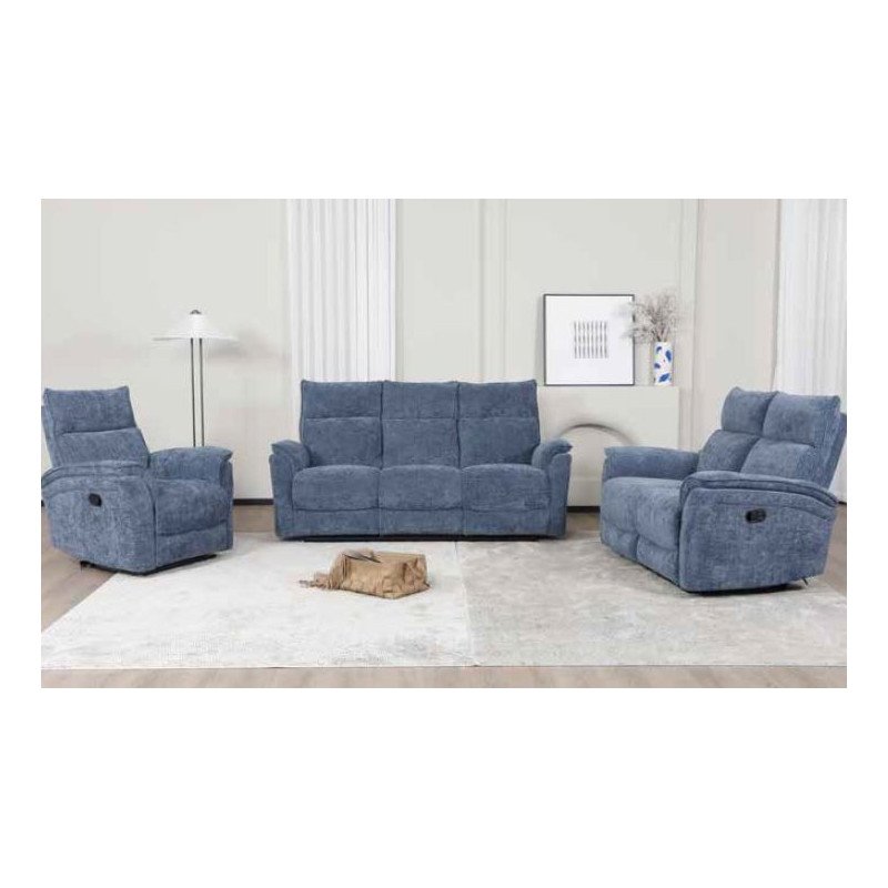 Alessia 3 Seater Manual Recliner Sofa - Buy Furniture Online | Modern Furniture USA & Gulf