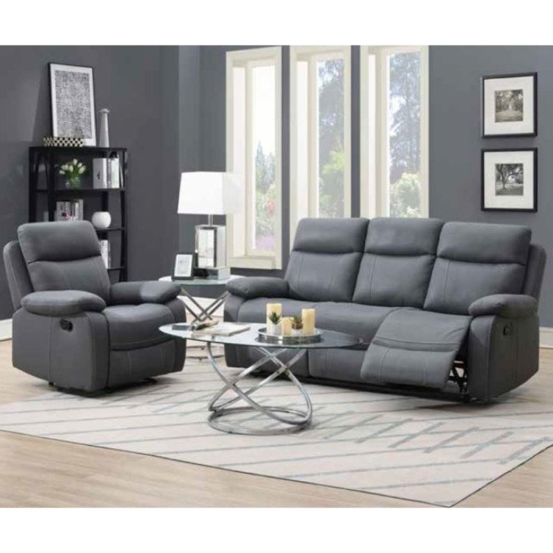 Cambridge 3 Seater Manual Recliner Sofa - Buy Furniture Online | Modern Furniture USA & Gulf