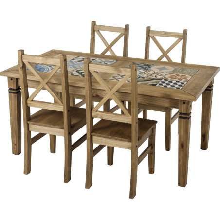Salvador Tile Top Dining Table - Buy Furniture Online | Modern Furniture USA & Gulf