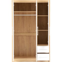 Seville 3 Door 2 Drawer Wardrobe - Buy Wardrobe Online | Modern Furniture USA & Gulf 2