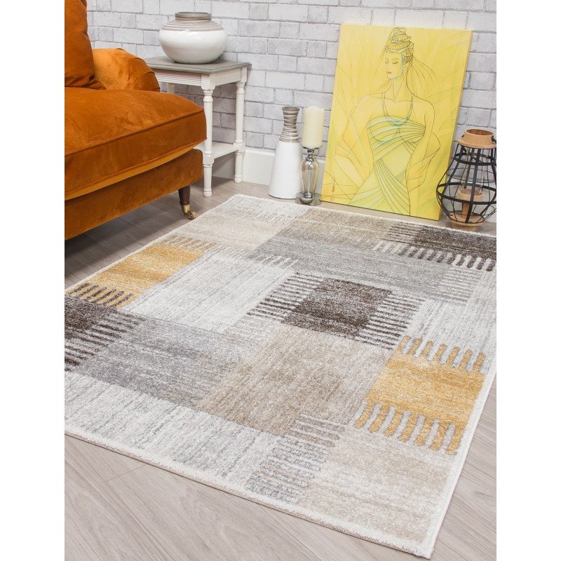 Ardenne Deco Ochre Rug - Buy Furniture Online | Modern Furniture USA & Gulf