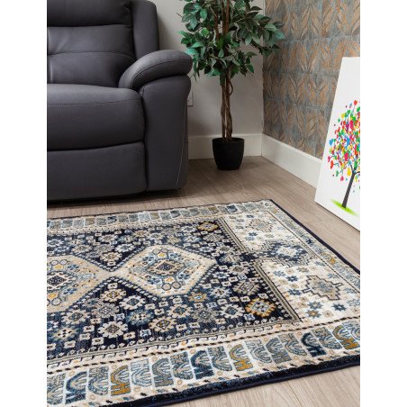 Aziza Katana Navy Rug - Buy Furniture Online | Modern Furniture USA & Gulf