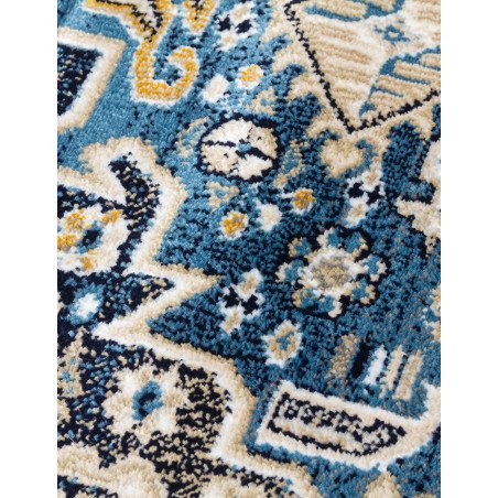 Aziza Medallion Blue Rug - Buy Furniture Online | Modern Furniture USA & Gulf
