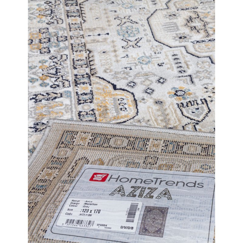Aziza Medallion Grey Rug - Buy Furniture Online | Modern Furniture USA & Gulf