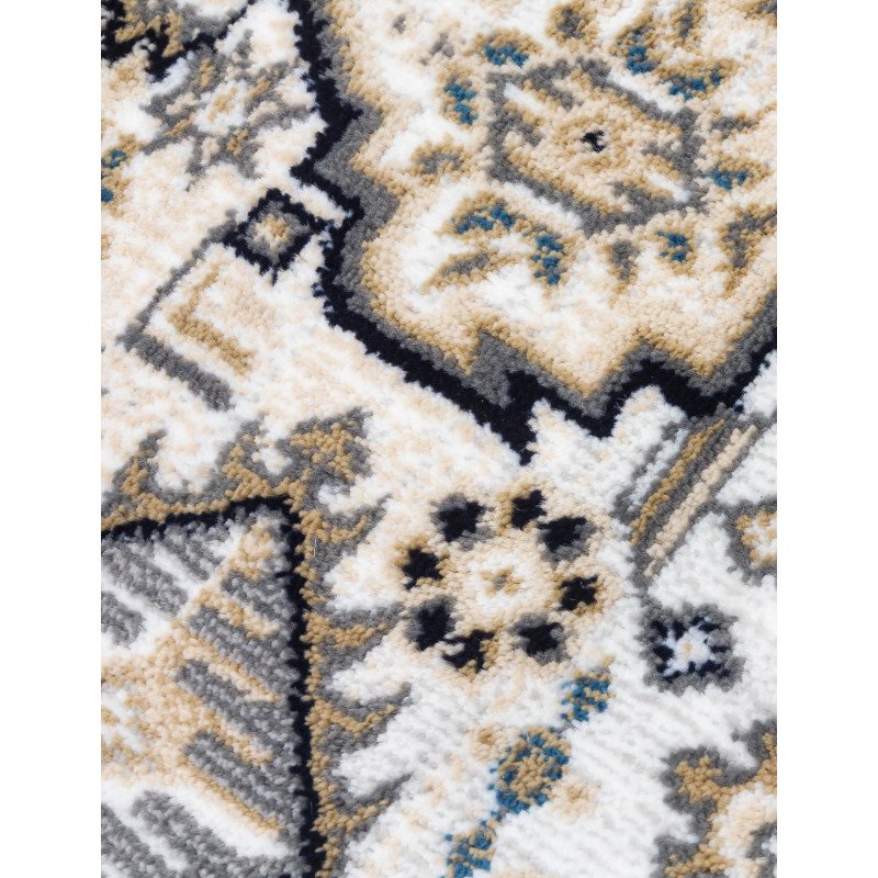 Aziza Medallion Natural Rug - Buy Furniture Online | Modern Furniture USA & Gulf