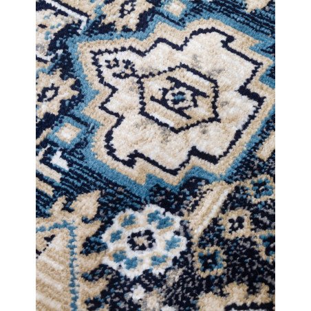 Aziza Medallion Navy Rug - Buy Furniture Online | Modern Furniture USA & Gulf