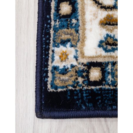 Aziza Medallion Navy Rug - Buy Furniture Online | Modern Furniture USA & Gulf