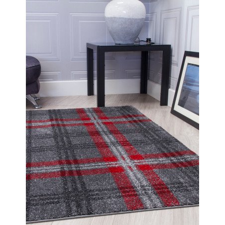 Glendale Grey/Red Rug - Buy Furniture Online | Modern Furniture USA & Gulf