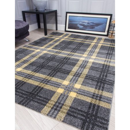 Glendale Grey/Yellow Rug - Buy Furniture Online | Modern Furniture USA & Gulf