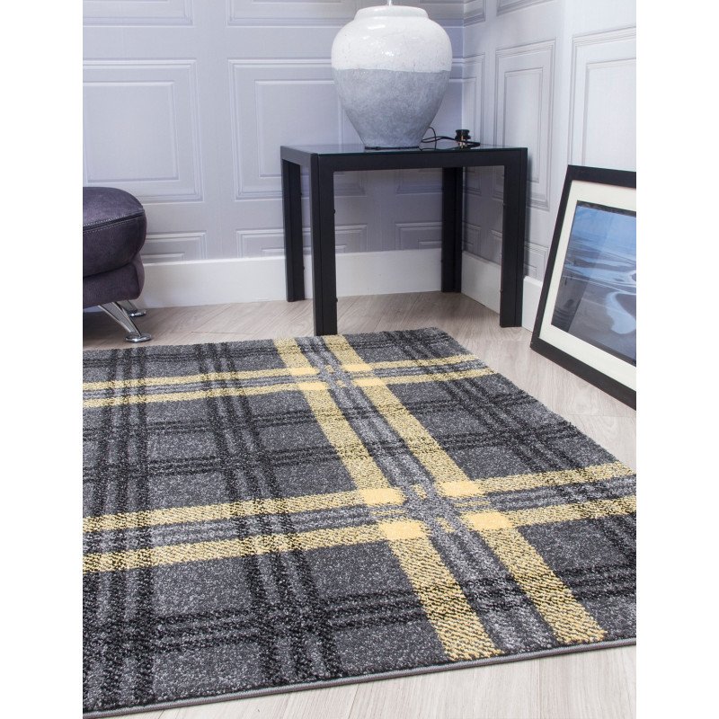 Glendale Grey/Yellow Rug - Buy Furniture Online | Modern Furniture USA & Gulf