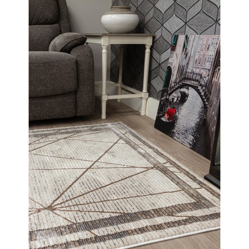 Glitz Art Deco Rug Beige - Buy Furniture Online | Modern Furniture USA & Gulf