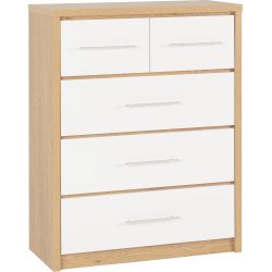 Seville 3+2 Drawer Chest - Buy Chest of Drawers Online | Modern Furniture USA & Gulf