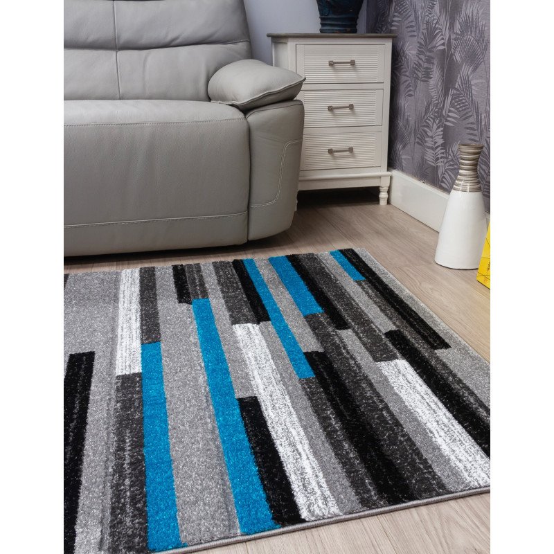 Samba Levels Teal Rug - Buy Furniture Online | Modern Furniture USA & Gulf