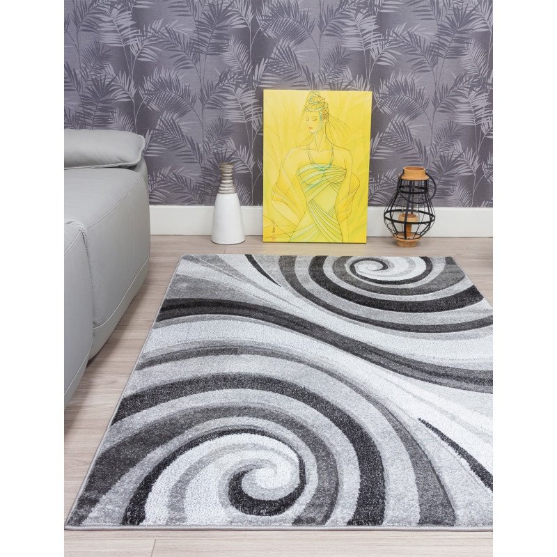 Samba Spirals Grey Rug - Buy Furniture Online | Modern Furniture USA & Gulf