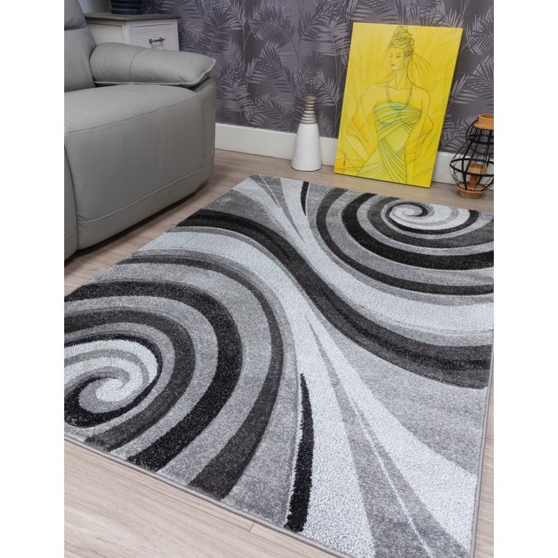 Samba Spirals Grey Rug - Buy Furniture Online | Modern Furniture USA & Gulf