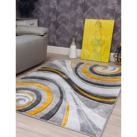 Samba Spirals Ochre Rug - Buy Furniture Online | Modern Furniture USA & Gulf