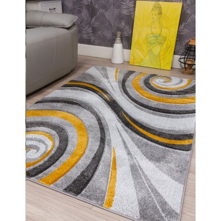 Samba Spirals Ochre Rug - Buy Furniture Online | Modern Furniture USA & Gulf