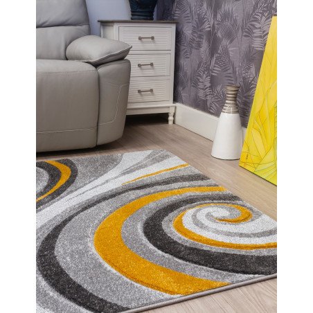 Samba Spirals Ochre Rug - Buy Furniture Online | Modern Furniture USA & Gulf