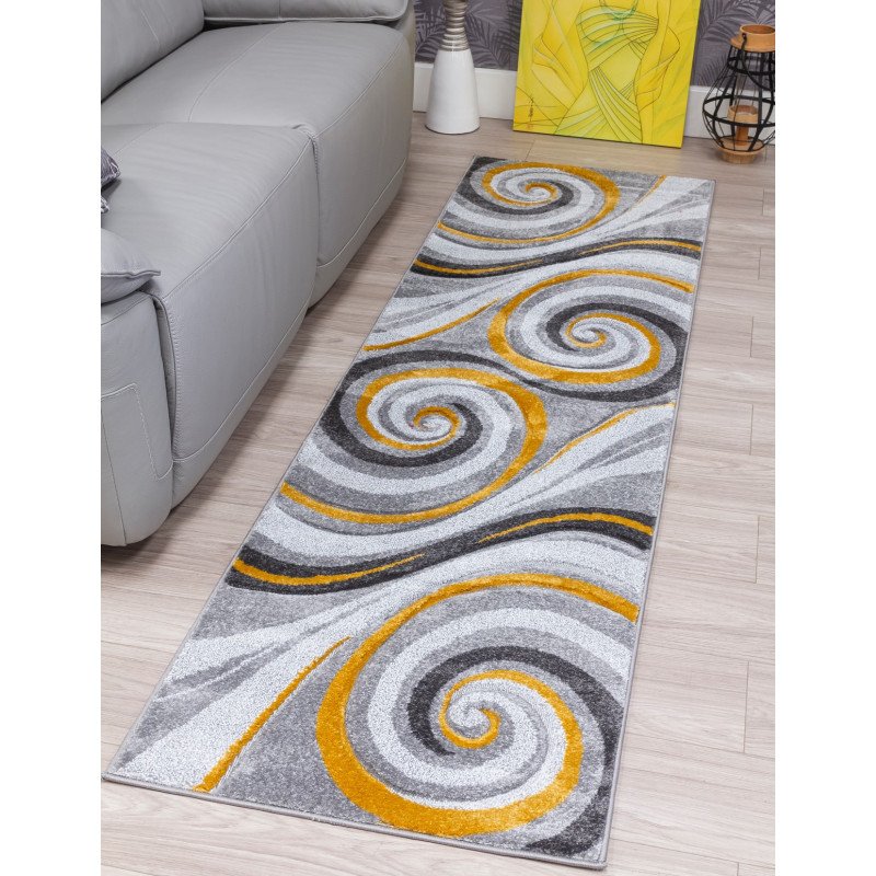 Samba Spirals Ochre Rug - Buy Furniture Online | Modern Furniture USA & Gulf