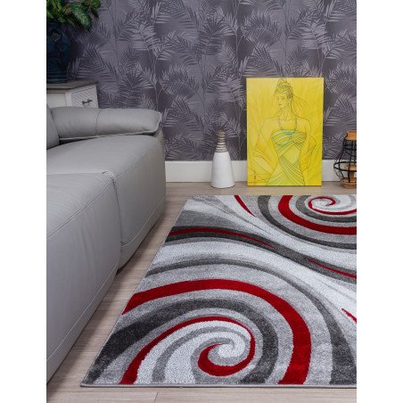 Samba Spirals Red Rug - Buy Furniture Online | Modern Furniture USA & Gulf