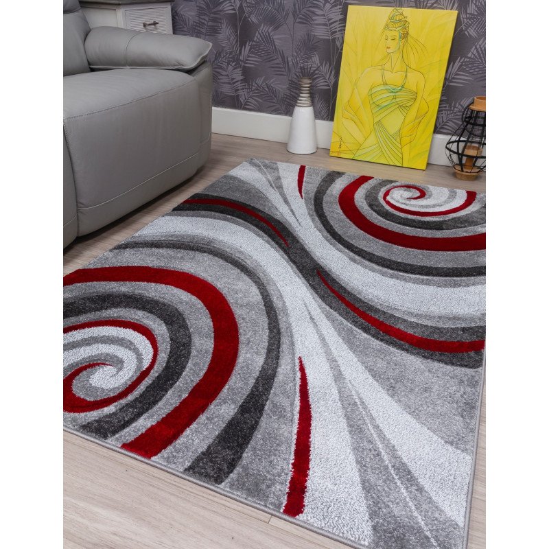 Samba Spirals Red Rug - Buy Furniture Online | Modern Furniture USA & Gulf