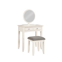 Luciana Dressing Table & Stool Set - Buy Furniture Online | Modern Furniture USA & Gulf