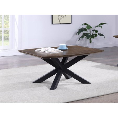 Nevada Rectangular Coffee Table with Parquet Top - Buy Coffee Table Online | Modern Furniture USA & Gulf