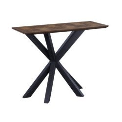 Nevada Rectangular Console Table with Parquet Top - Buy Furniture Online | Modern Furniture USA & Gulf 2
