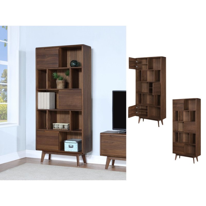 Carrington Large Double Bookcase - Buy Furniture Online | Modern Furniture USA & Gulf