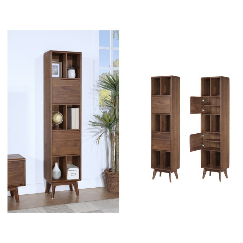 Carrington Large Single Bookcase - Buy Furniture Online | Modern Furniture USA & Gulf