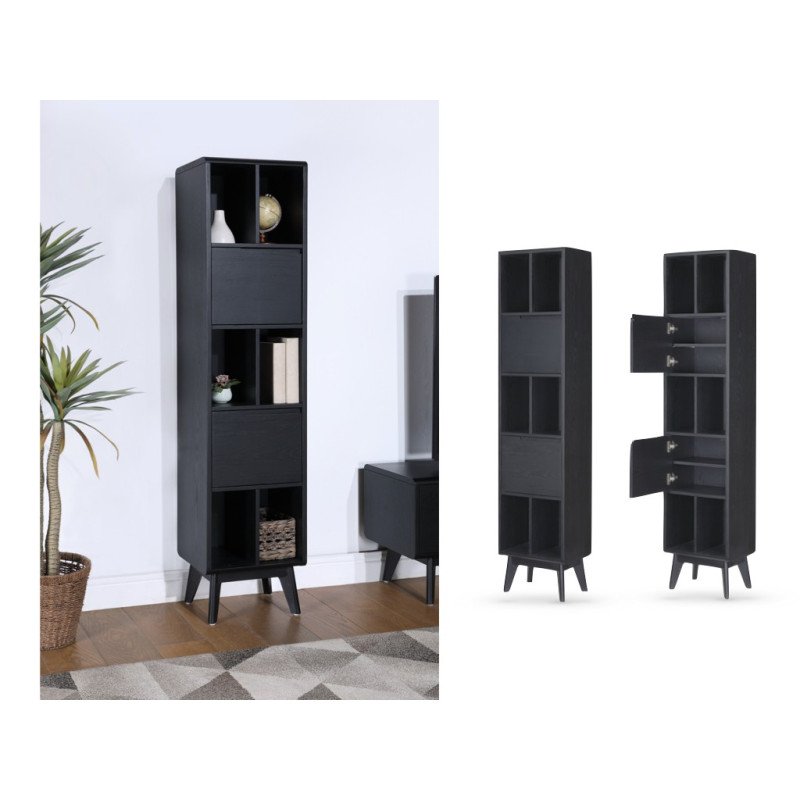 Carrington Large Single Bookcase - Buy Furniture Online | Modern Furniture USA & Gulf