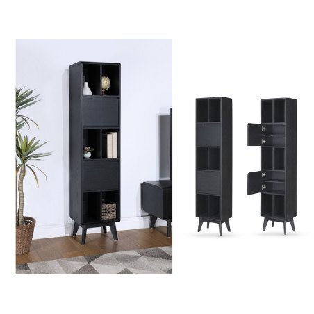 Carrington Large Single Bookcase - Buy Furniture Online | Modern Furniture USA & Gulf