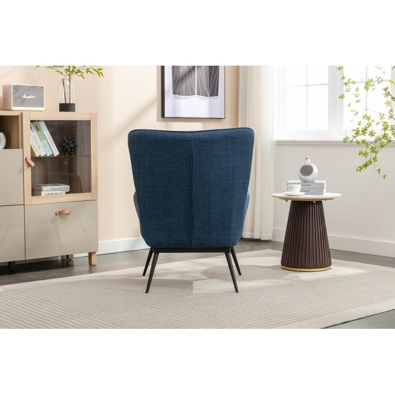 Katelyn Accent Chair with Stool - Buy Furniture Online | Modern Furniture USA & Gulf