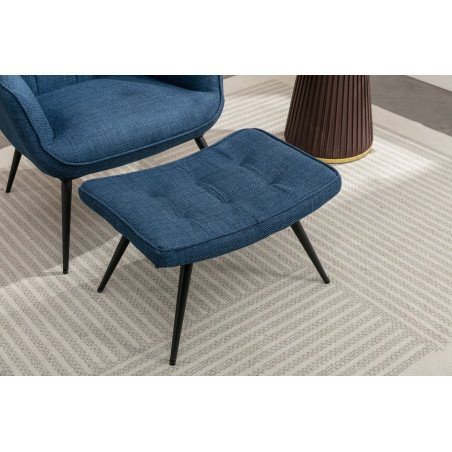 Katelyn Accent Chair with Stool - Buy Furniture Online | Modern Furniture USA & Gulf