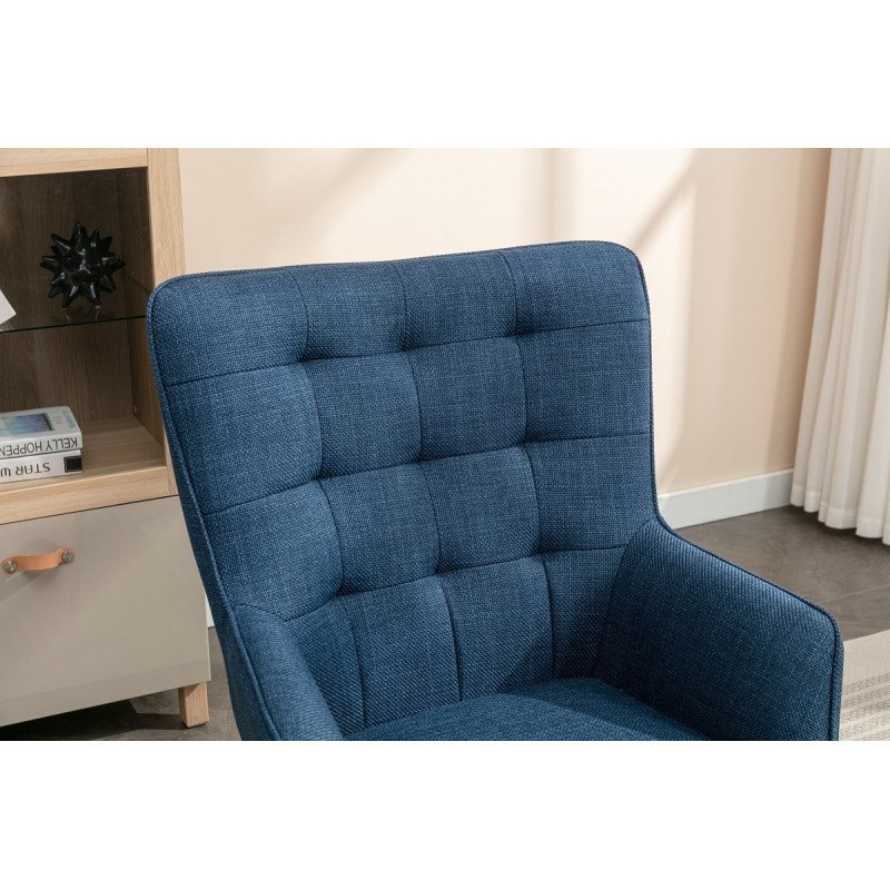 Katelyn Accent Chair with Stool - Buy Furniture Online | Modern Furniture USA & Gulf