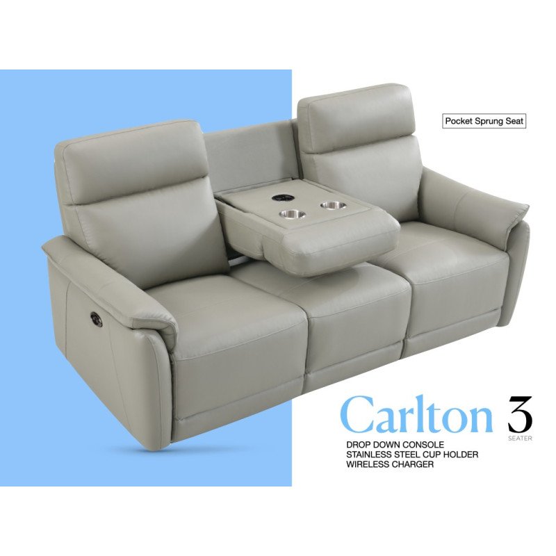 Carlton Electric Recliner 3+2 Sofa Set - Buy Furniture Online | Modern Furniture USA & Gulf
