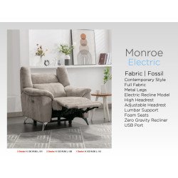 Monroe Electric Recliner Armchair - Buy Furniture Online | Modern Furniture USA & Gulf 2
