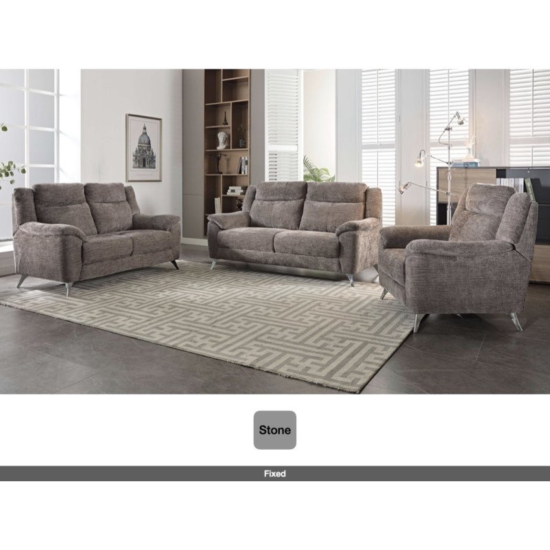 Monroe Fixed 3 Seater Sofa - Buy Furniture Online | Modern Furniture USA & Gulf