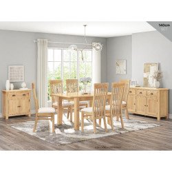 Lugano 140cm Extending Dining Set - Buy Furniture Online | Modern Furniture USA & Gulf