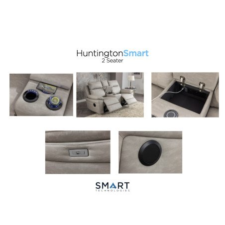 Huntington 2 Seater Electric Recliner Sofa - Buy Furniture Online | Modern Furniture USA & Gulf