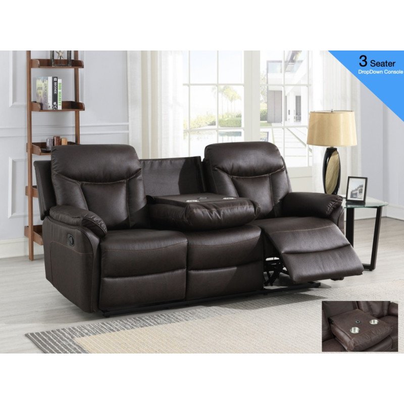Vermont 3+2 Recliner Sofa Set - Buy Furniture Online | Modern Furniture USA & Gulf