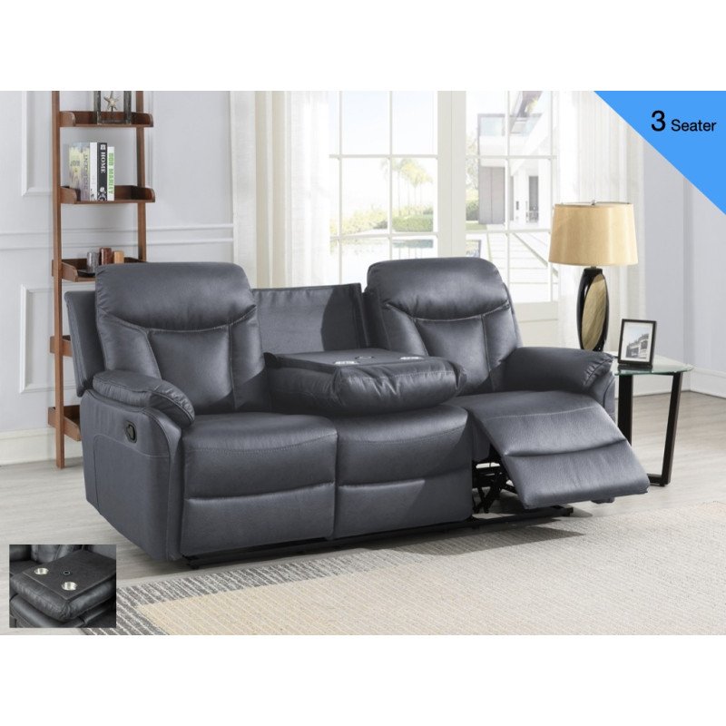 Vermont 3+2 Recliner Sofa Set - Buy Furniture Online | Modern Furniture USA & Gulf