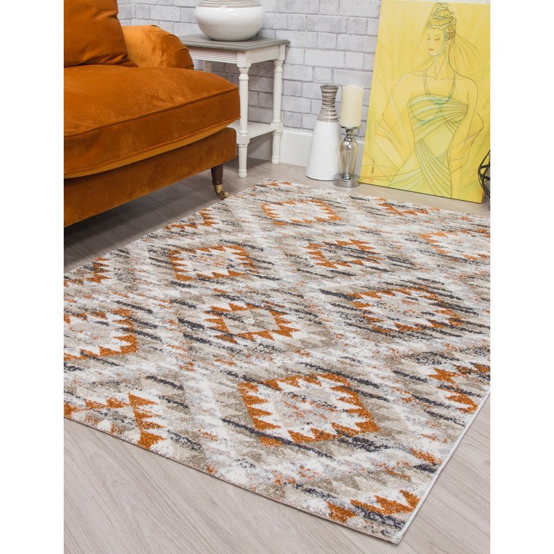 Ardenne Azteca Pumpkin Rug - Buy Furniture Online | Modern Furniture USA & Gulf